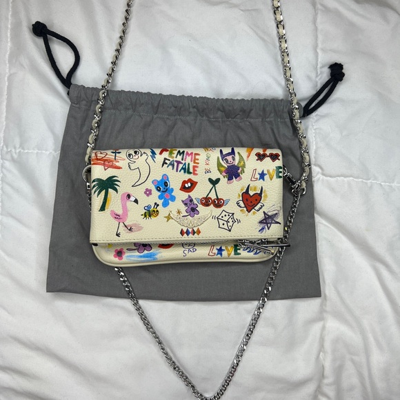 Rock Nano Humberto Cruz Crossbody - Zadig & Voltaire - Leather - Beige - Picture 2 of 16